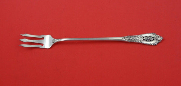 Rose Point by Wallace Sterling Silver Pickle Fork 3-Tine long 7 1/2"