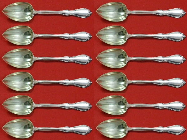 Fontana by Towle Sterling Silver Grapefruit Spoon Custom Set 12 pcs 6" Fluted