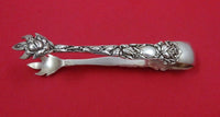 Bridal Rose by Alvin Sterling Silver Sugar Tong Large 5" Serving