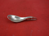 Patty Fawn Sterling Silver Baby Spoon Narrower Inlay Abalone Eyes Lelooska Tribe