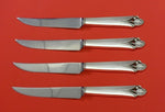 Woodlily by Frank Smith Sterling Silver Steak Knife Set 4pc HHWS  Custom 8 1/2"