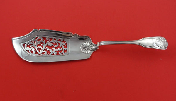 Fiddle Thread and Shell By Various English Sterling Silver Fish Server Pcd 12"