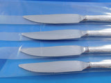 Camellia by Gorham Sterling Silver Steak Knife Set 4pc HHWS  Custom Made 8 3/4"