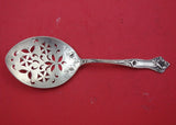 Morning Glory By Alvin Sterling Silver Tomato Server pierced w/leaves 8 1/4"