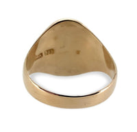 14k Yellow Gold Men's Genuine Natural Lapis Ring Size 11.25 Jewelry (#J7065)