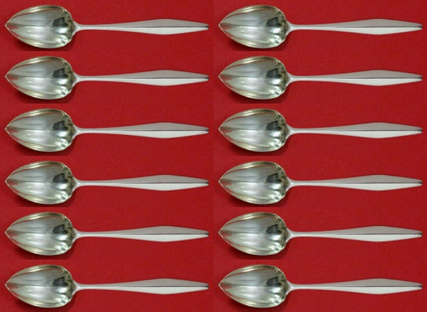 Diamond by Reed and Barton Sterling Silver Grapefruit Sp Custom Set 12pcs Fluted