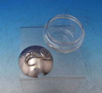 Blossom by Webster Sterling Silver Engraved Crystal Jelly Jar w/ Flowers (#7262)