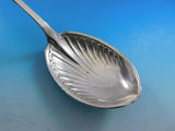 Gem Leaf by Whiting Sterling Silver Berry Spoon Fluted 9" Vintage Server