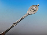 Medallion by Wendt Sterling Silver Berry Spoon Shell Bowl Gold Washed 8 3/4"