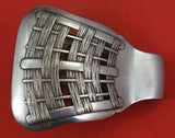 French Silverplate Asparagus Tong - Individual by CB pierced 4 1/2" x 3 1/2"