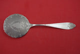 Coin Silver by Various Makers Buckwheat Server Bright Cut Engine Turned  8 1/4"