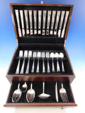 Classic Rose by Reed & Barton Sterling Silver Flatware Set for 12 Service 54 pcs