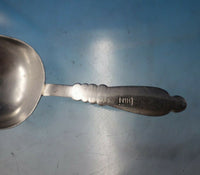 Russian .84 Silver Tea Caddy Spoon / Scoop HH Engraved Flowers 3 3/8" (#6085)