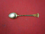 Anitra by Th. Olsens Silver Demitasse Spoon light Blue Enamel Vermeil 3 3/4"