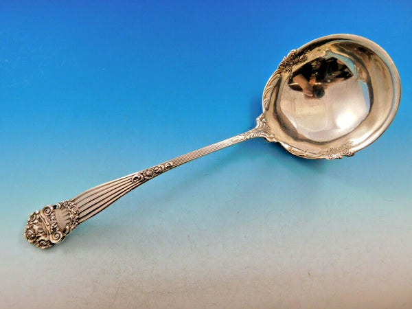 Georgian by Towle Sterling Silver Soup Ladle with Flowers in Bowl 10 1/2"