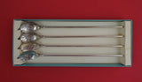 Faneuil by Tiffany and Co Sterling Sipper Straw Set of 4 in fitted Tiffany Box