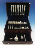 Grand Colonial by Wallace Sterling Silver Flatware Set For 8 Service 43 Pieces