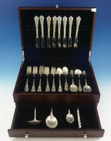 Grand Colonial by Wallace Sterling Silver Flatware Set For 8 Service 43 Pieces