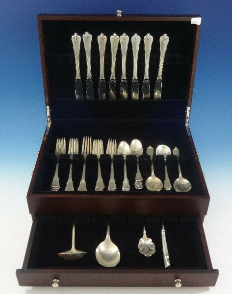 Grand Colonial by Wallace Sterling Silver Flatware Set For 8 Service 43 Pieces