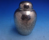Sterling Silver Tea Caddy American Made Japanesque Bamboo 325 5.3 ozt 4.5" #5665