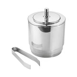 Manhattan by Georg Jensen Stainless Steel Ice Bucket and Tongs - Vtg NOS