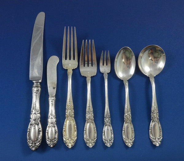 King Richard by Towle Sterling Silver Flatware Set For 8 Service 61 Pieces