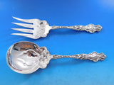 Irian by Wallace Sterling Silver Salad Serving Set 2pc FH All Sterling Original