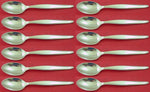 Contour by Towle Sterling Silver Teaspoon Set 12 pieces 6 3/8"