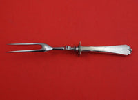 Lotus by Watson-Wallace Sterling Silver Steak Carving Fork HH WS 8 5/8" Heirloom