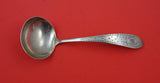 Colonial A Engraved by Whiting Sterling Silver Gravy Ladle w/ back stamp 7 3/4"