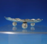 Chinese Export Sterling Silver Ashtray Chrysanthemum Design w/ Ball Feet (#5758)