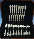 Grande Baroque by Wallace Sterling Silver Flatware Set Service 48 Pieces