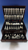 Wild Rose by International Sterling Silver Flatware Service 12 Set 95 Pieces