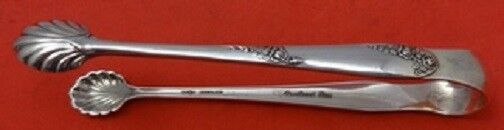 Sweetheart Roses By Lunt Sterling Silver Sugar Tong 4 1/4