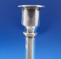 Wm. Hutton and Sons English Victorian Sterling Silver Candlestick Pair (#8433)