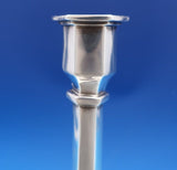 Wm. Hutton and Sons English Victorian Sterling Silver Candlestick Pair (#8433)