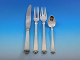 Vendome by Peter Hertz Danish 830S Silver Flatware Set for 8 Service 55 pcs