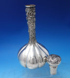 Chrysanthemum by Shiebler Sterling Silver Liquor Bottle #2336 10 1/2" (#6272)