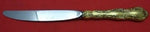 Strasbourg Gold By Gorham Sterling Silver Place Size Knife 9 1/4"