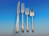 Rosecrest by Alvin Sterling Silver Flatware Set for 8 Service 56 pcs Dinner
