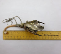 Sterling Art Nouveau Tussie Mussie Posey Posy Holder with Leaf Cup (#J1292)