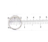 14k White Gold Men's .19ct Genuine Natural Diamond Ring Jewelry (#J5647)