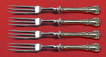 Old Master by Towle Sterling Silver Fruit Fork Set 4-Piece Custom Made 6" HH WS