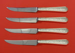 Old Brocade by Towle Sterling Silver Steak Knife Set 4pc HHWS Custom 8 1/2"