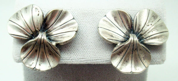 La Paglia International Sterling Leaf Earrings #239 (#J3101)