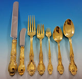 Richelieu by Tiffany Sterling Silver Flatware Set Service 84 pcs Dinner Vermeil