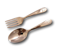 Brown Bear Teddy Baby Set 2-Piece Silverplate by Lunt Eric Carle Fork Spoon New