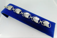 Hand Wrought Sterling Silver Leaf Bracelet (#J4073)