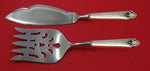 Woodlily by Frank Smith Sterling Silver Fish Serving Set 2 Piece Custom HHWS