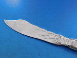 Lap Over Edge Acid Etched Tiffany Sterling Silver Fish Knife Two Turtles 7 7/8"